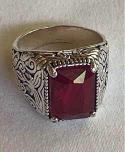 Vintage Handmade Turkish Signet Ring For Men Women Ancient Silver Color