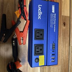 Inversor de corriente de 12 V a 110 V y 1000 W