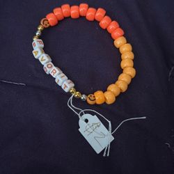 “Favorite “ Orange Bracelet 