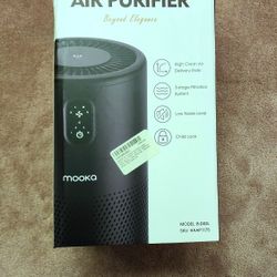 MOOKA Air Purifier - H13 True HEPA Filter, Cleaner, Odor Eliminator