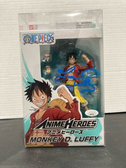 ANIME HEROES Monkey D. Luffy action figure signed by Colleen Clickenbeard