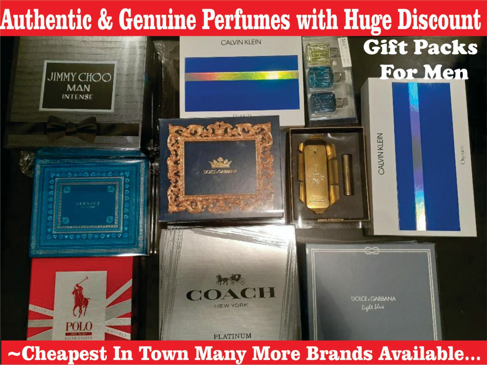 Authentic Branded Mens Perfume Sets (Prices Vary)