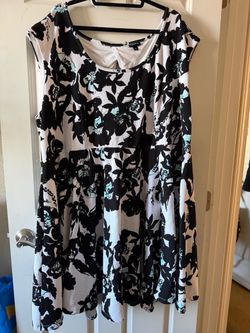Torrid Floral Sleeveless Skater Dress
