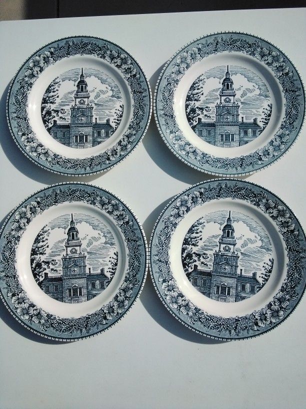Cavalier Ironstone Royal China USA Colonial Heritage Plates