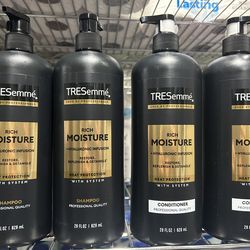 TRESEMME RICH MOISTURE SHAMPOO & CONDITIONER 4 FOR $18.00