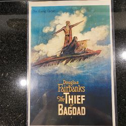 Vintage Douglas Fairbanks THE THIEF of BAGDAD 11x17” Cinema Poster in Vinyl Cover
