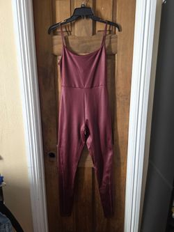 Wine Red Faux Leather Jumpsuit – Sexy Bodycon One Piece ✨