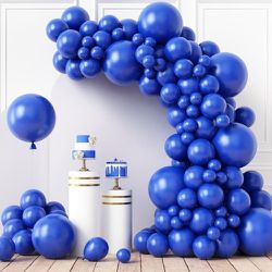 110pcs Royal Blue Balloons Different Sizes 18 12 10 5 Inches for Garland Arch Birthday Baby Shower Gender Reveal Wedding Party graduation Decoration
