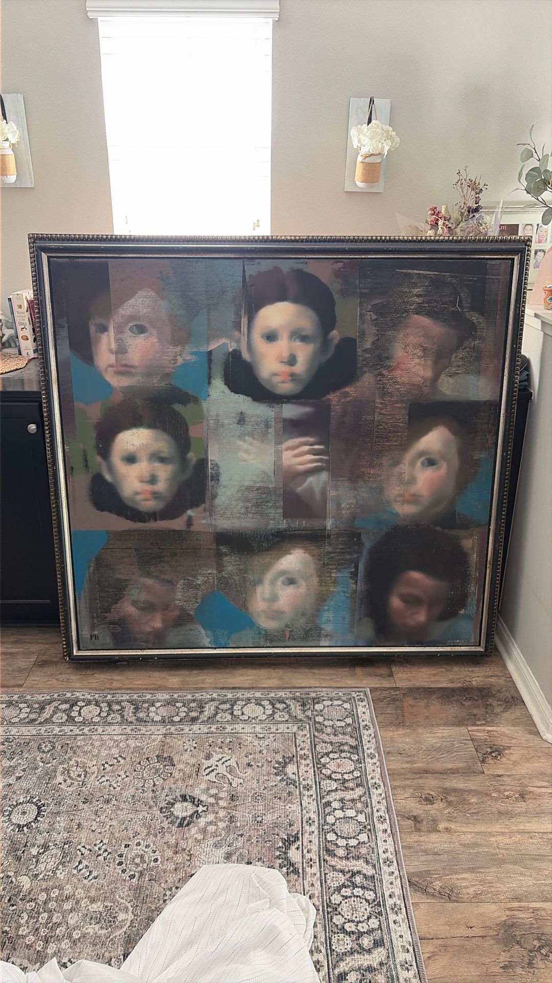 Philip Buller - “Face Grid” Painting