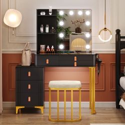 ✅️✅️Vanity set (Desk + Mirror + Stool ) 