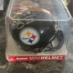STEELERS SIGNED DUCE STALEY MINI HELMET 