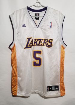 ADIDAS LAKERS JORDAN FARMAR #5 MENS JERSEY SIZE MEDIUM 