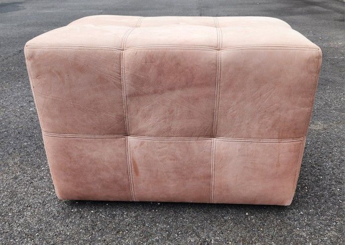 J. Robert Scott Beige Ottoman