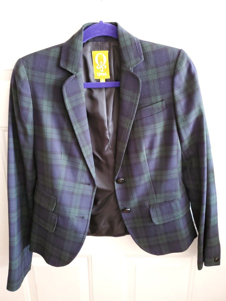 Blazer green and navy blue (size 0)