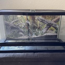 ZOO MED 25g REPTILE TANK / TERRARIUM DOUBLE DOOR
