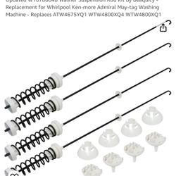 Updated W10780048 Washer Suspension Rod Kit by Beaquicy - Replacement for Whirlpool Ken-more Admiral May-tag Washing Machine - Replaces ATW4675YQ1 WTW