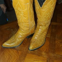 Mens Alligator Boots Size 10