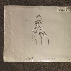 Original Simpsons Production Drawing