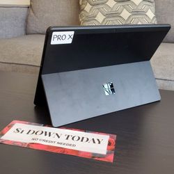 Microsoft Surface Pro X 128GB - $1 Down Today - NO CREDIT Needed