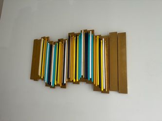 Drumstick Wall Art on Wood Slats