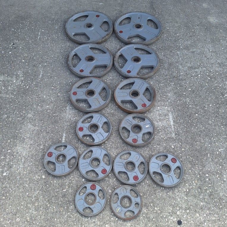 255 lbs in Olympic plates
