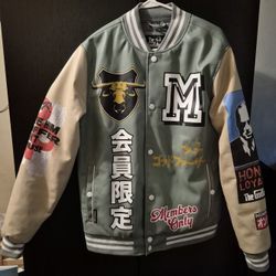 Leather Varsity Jacket 