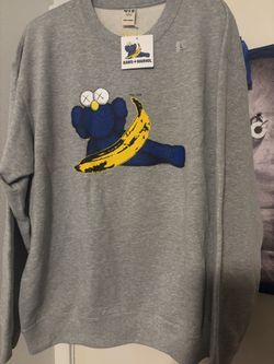 (New) Kaws+Warhol UT Sweatshirt Grey Size large 