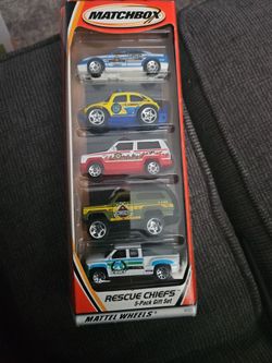  MATCHBOX  RESCUE CHIEFS 5 PACK 