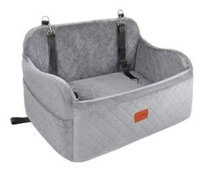new Dog Car Seat for Medium Sized Dog,Car Dog Bed with Adjustable Leashes,Comfort and Support with Memory Foam Filled,Safety Travel Per Car Seat with 