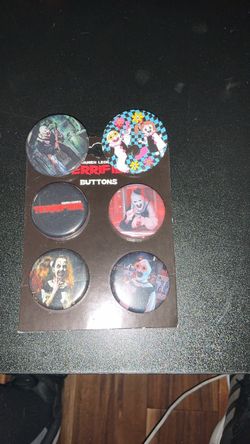 Terrifier Button Pin Set – 6 Pack