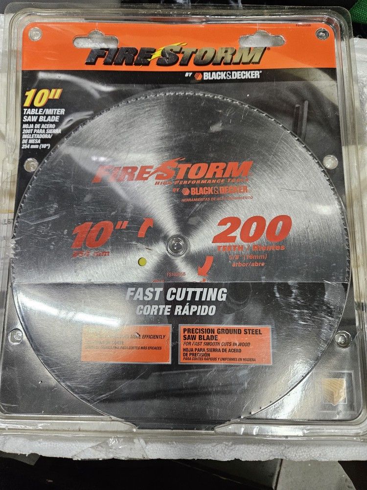 Black & Decker Firestorm 10" Table/Miter Saw Blade.