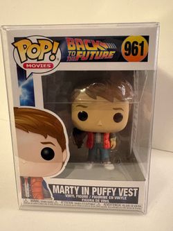 Funko Pop! Movies Back to the Future Marty in Puffy Vest #961 Vinyl + Protector