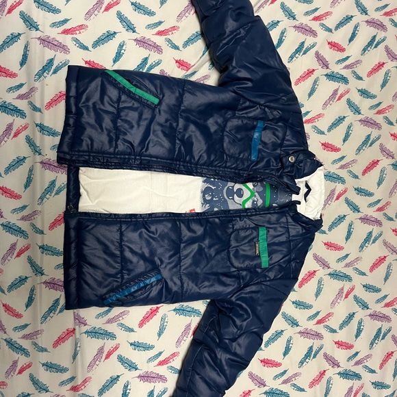 GF Ferre Kids Navy Blue Puffer Jacket