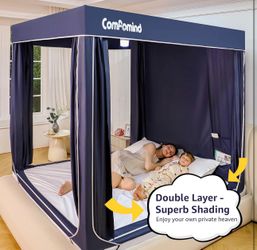 Queen Bed Tent for Kids Adults,Queen Size Canopy Bed Curtains,Mosquito net for Bed
