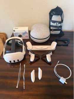 Meta Quest 3 512GB Bundle + Extended Battery Strap + Charging Dock + Case + Extras