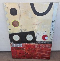 Large 36x48 Modern Abstract Canvas Wall Art Painting