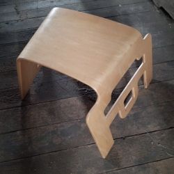 Unique Bent Plywood Stool
