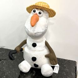 Disney Olaf Frozen Snow Summertime Plush Toy Musical 14” In Summer Not W…