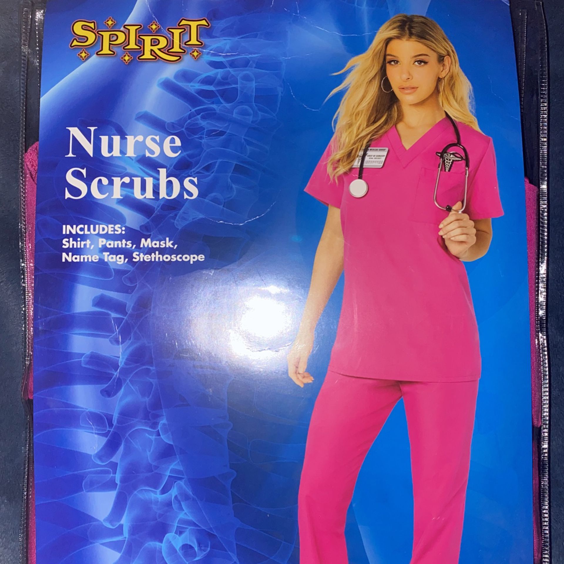 Spirit Pink Nurse Scrubs Costume! 🩺
