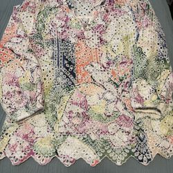 Chico’s Colorful Blouse Size 12