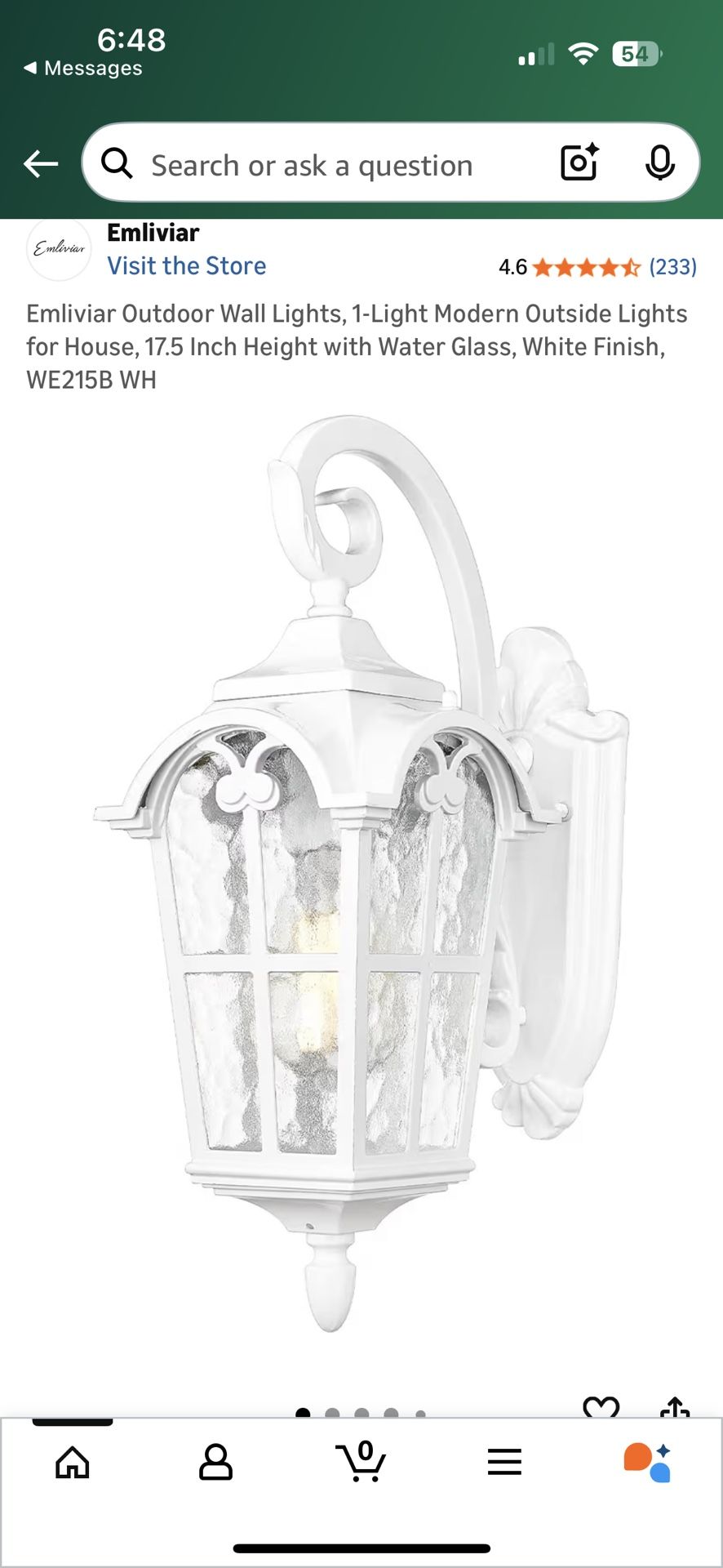 2 Pack Outdoor Wall Lights