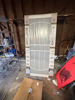36” gate house security screen door.