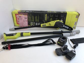 RYOBI ONE+ 8 in. 18-Volt Lithium-Ion Cordless Pole Saw 1.3 Ah Battery and Charger Included