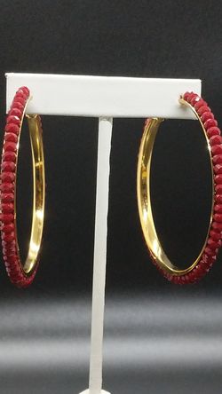 Hoop earrings gold plated
