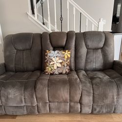 VIKING MANUAL SOFA W/ DROP DOWN CENTER TABLE