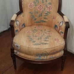 Pair Of Vintage Like New Baker Bergere Chairs