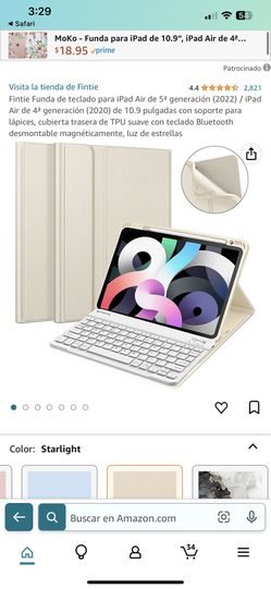 Fintie Case with Keyboard Gold 