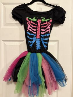 Halloween Costume Girls 8-10,Funky Punky Bones