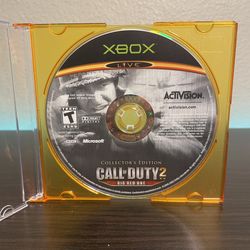 Call of Duty 2 Big Red One Original Xbox Disc Only VideoGame Tested & Works