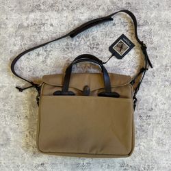 Filson Rugged Twill Original Briefcase Tan